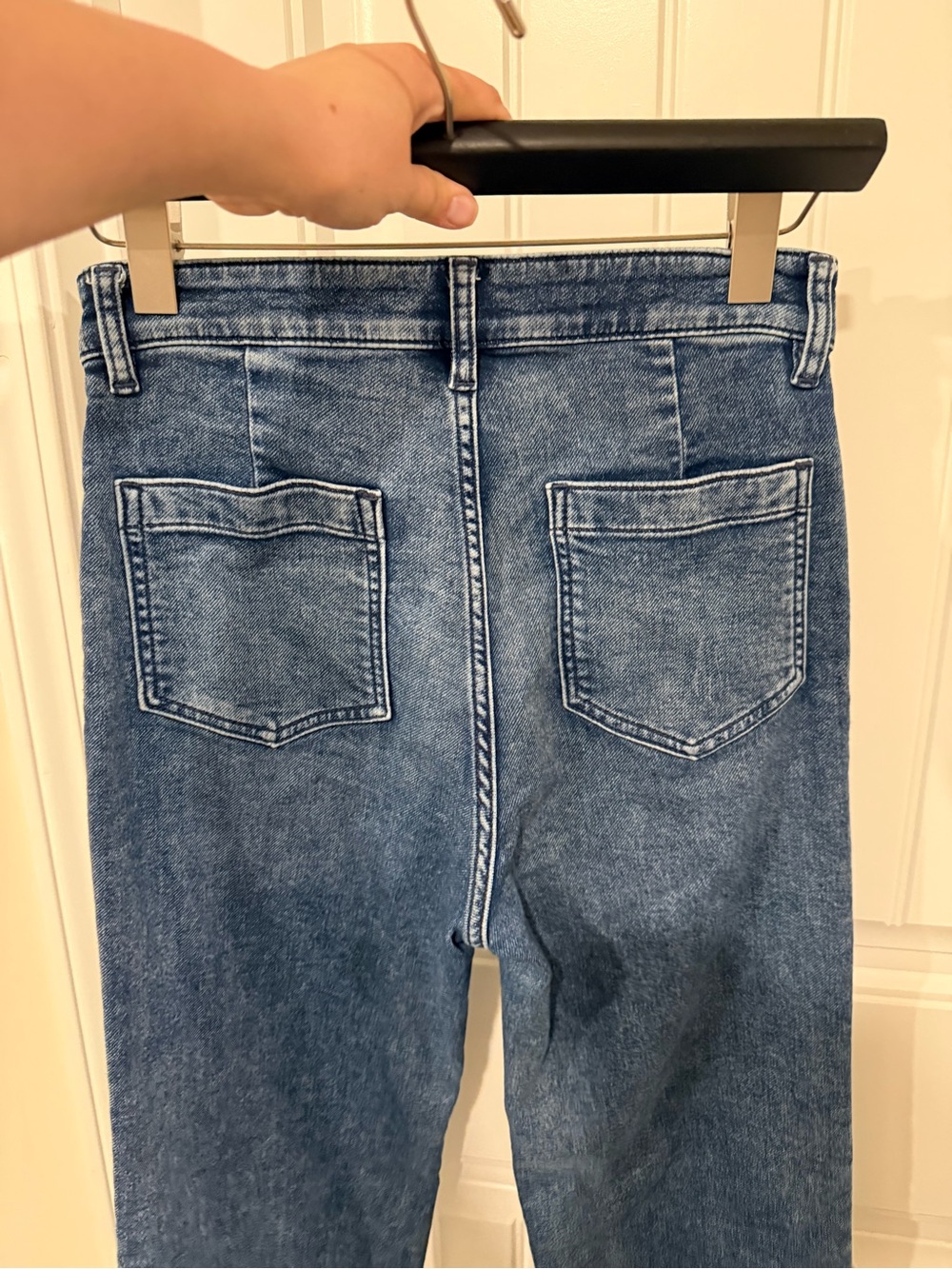 Faherty stretch Terry wide leg jeans, size 28 - Picture 3 of 5